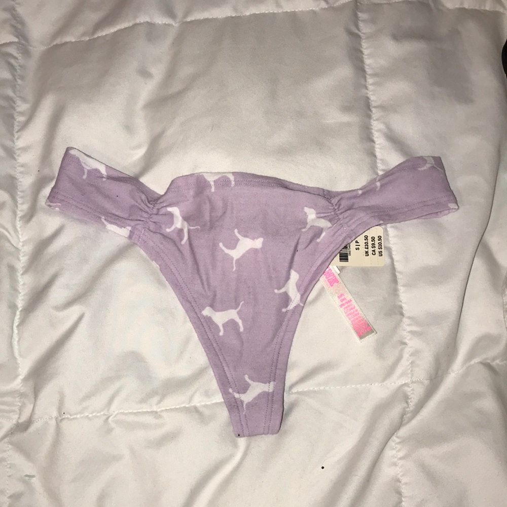 NWT PINK thong, super soft, never worn!